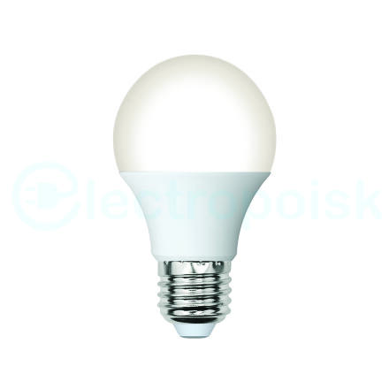 Лампа светодиодная LED-A60-5W/4000K/E27/FR/SLS Форма A матовая Белый свет (4000K) ТМ Volpe