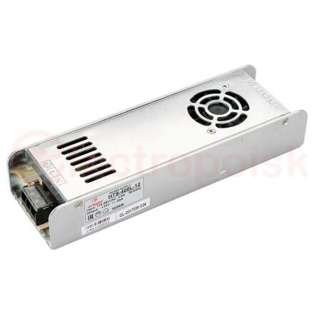 Блок питания HTS-400L-12 (12V, 33A, 400W) (ARL, IP20 Сетка, 3 года)