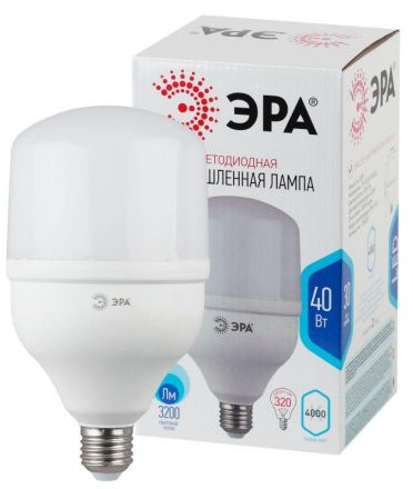 Лампа светодиодная LED 40Вт E27 4000K Т120 колокол 3200Лм нейтр