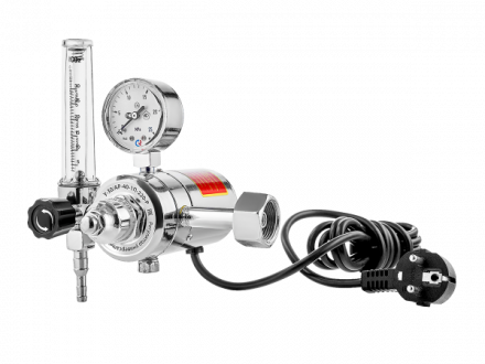 Регулятор расхода газа универсальный  У-30/АР-40-П-220-Р (JTR-198 220V), манометр с поверкой