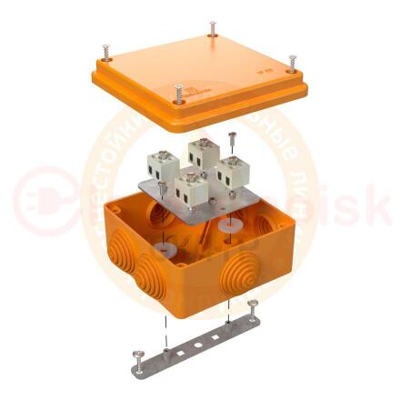 Коробка огнестойкая для о/п 40-0300-FR2.5-8 Е15-Е120 (100х100х50)