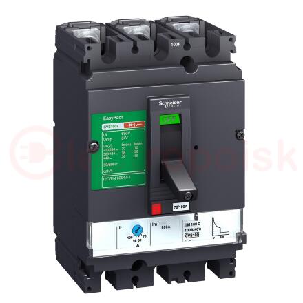 Выключатель автоматический 100B 25kA 3P 63A EasyPact CVS