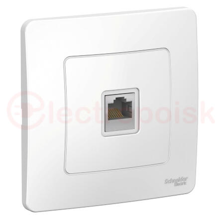 BLANCA скрытой установки розетка компьютерная RJ45, белый