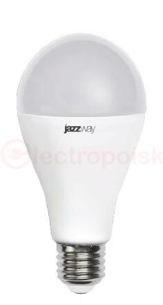 Лампа светодиодная LED 30вт E27 белый, груша jazzway