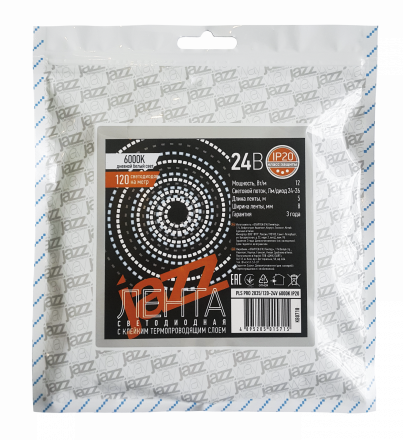 Лента светодиодная PLS PRO 2835/168-24V - 6000K IP20 5m Jazzway