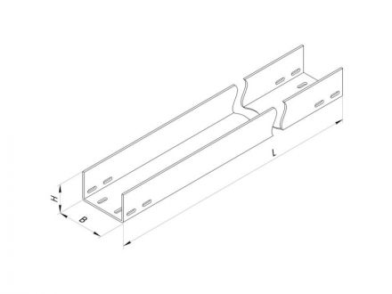 Лоток ЛМГ 100x25