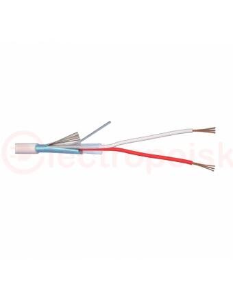 Кабель слаботочный экранированный ALARM 2x0.22 для систем сигнализации (200м)