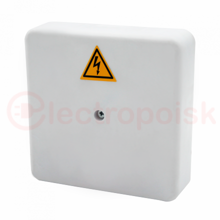 Коробка распределительная огнестойкая КРОПС-П2, IP41, габаритные размеры 100х100х44 мм, для кабелей сечением до 10 мм2, 4 клеммы