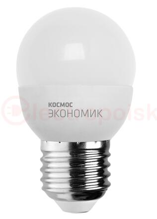 Лампа светодиодная LED 7.5Вт GL 45 220В Е27 D45х79 4500 белый 600лм Космос