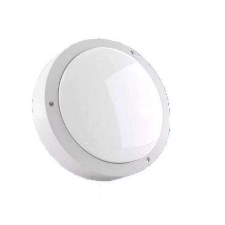 ULW-K15A 25W/5000K IP54 WHITE Светильник светодиодный влагозащищенный. Круг. Белый свет (5000K). 3000Лм. 220X70мм. Корпус белый. ТМ Uniel