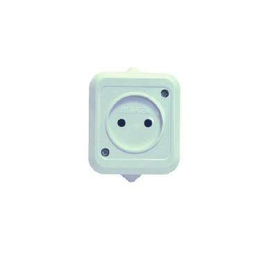 Nemliyer Розетка о/у без з/к серая 250В 16А IP20 (18106)