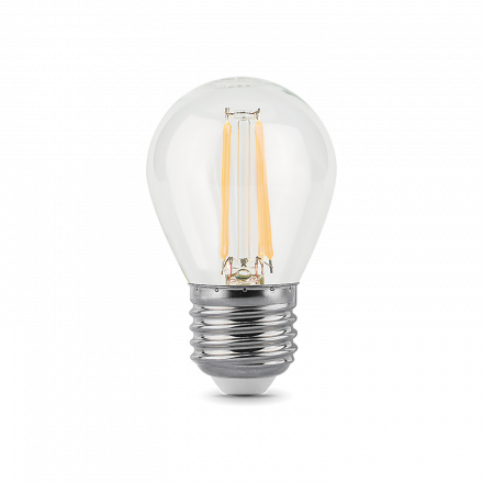 Лампа светодиодная филаментная LED 11 Вт 810 лм 2700К AC150-265В E27 шар P45 теплая  Black Filament Gauss