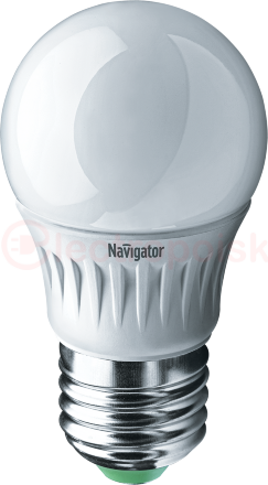 Лампа светодиодная LED 5вт E27 теплая шар