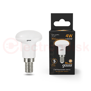 Лампа светодиодная LED 4 Вт 350 Лм 2700К теплая Е14 R39 Black Gauss