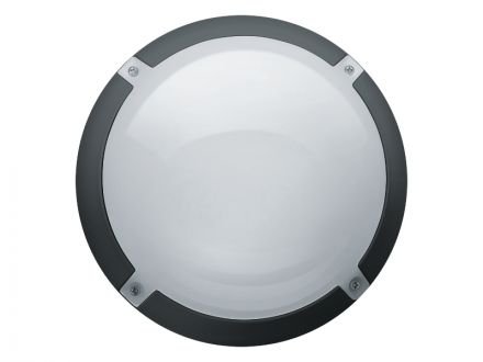 Светильник светодиодный ДБП-8w 4000К 700Лм IP65 круглый пластиковый черный