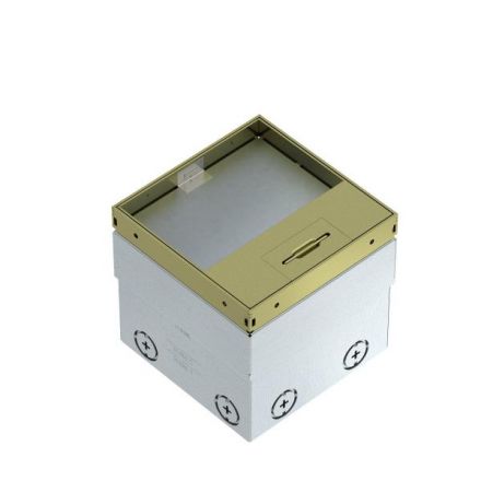 Лючок UDHome2 пустой (с выемкой под н/п) латунь 140х140х110 мм
