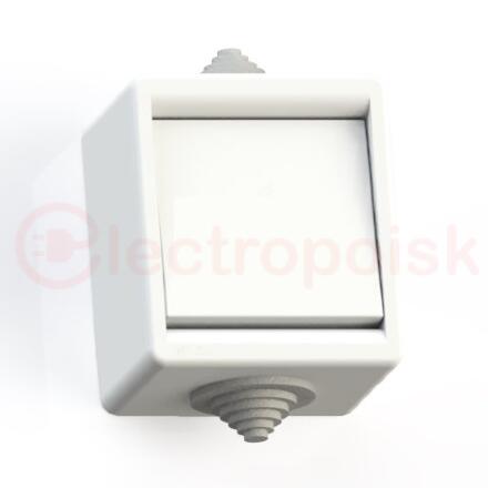 Выключатель одноклавишный открытой установки IP44 10А А110-015