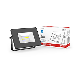 Прожектор светодиодный ДО-20 Вт 1750 Лм 200-240 В 6500К IP65 PROMO черный LED Elementary Gauss