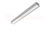 Светильник светодиодный ДВО-54Вт 3000К G-Line опал 1м DALI Серый Светильник светодиодный ДВО-54Вт 3000К G-Line опал 1м DALI Серый