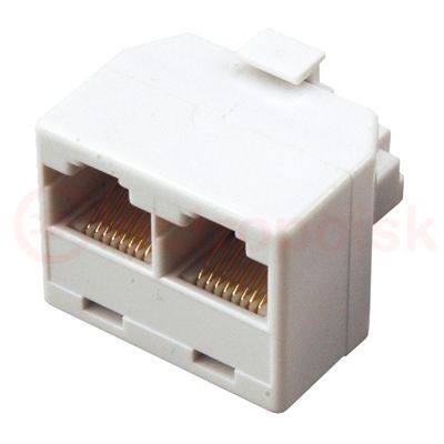 Двойник компьютерный RJ-45(8P-8C) (штекер - 2 гнезда)
