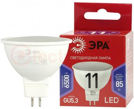 Лампа светодиодная LED MR16-11W-865-GU5.3 R  (диод, софит, 11Вт, хол, GU5.3) ЭРА