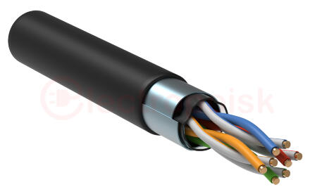Кабель связи ITK витая пара F/UTP кат 5E 4х2х24AWG solid LDPE OUTDOOR 305м
