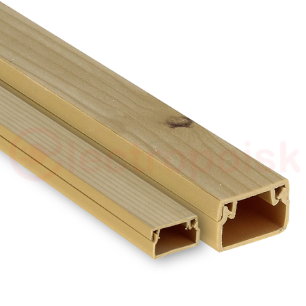 Канал кабельный 25х25 (свет. дерево) EKF-Plast