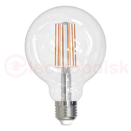 LED-G95-15W/4000K/E27/CL PLS02WH Лампа светодиодная. Форма ''шар'', прозрачная. Серия Sky. Белый свет (4000K). Картон. ТМ Uniel.''