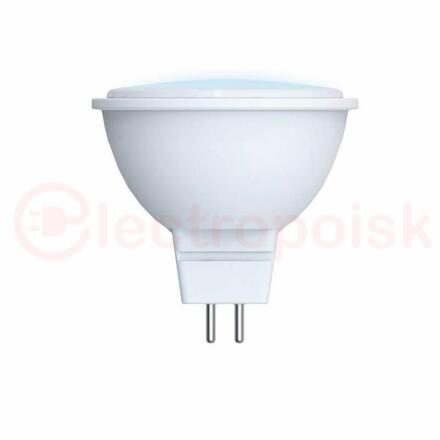 Лампа светодиодная LED-JCDR-5W/3000K/GU53/FR/SLS Форма JCDR матовая Теплый белый свет (3000K) ТМ Volpe